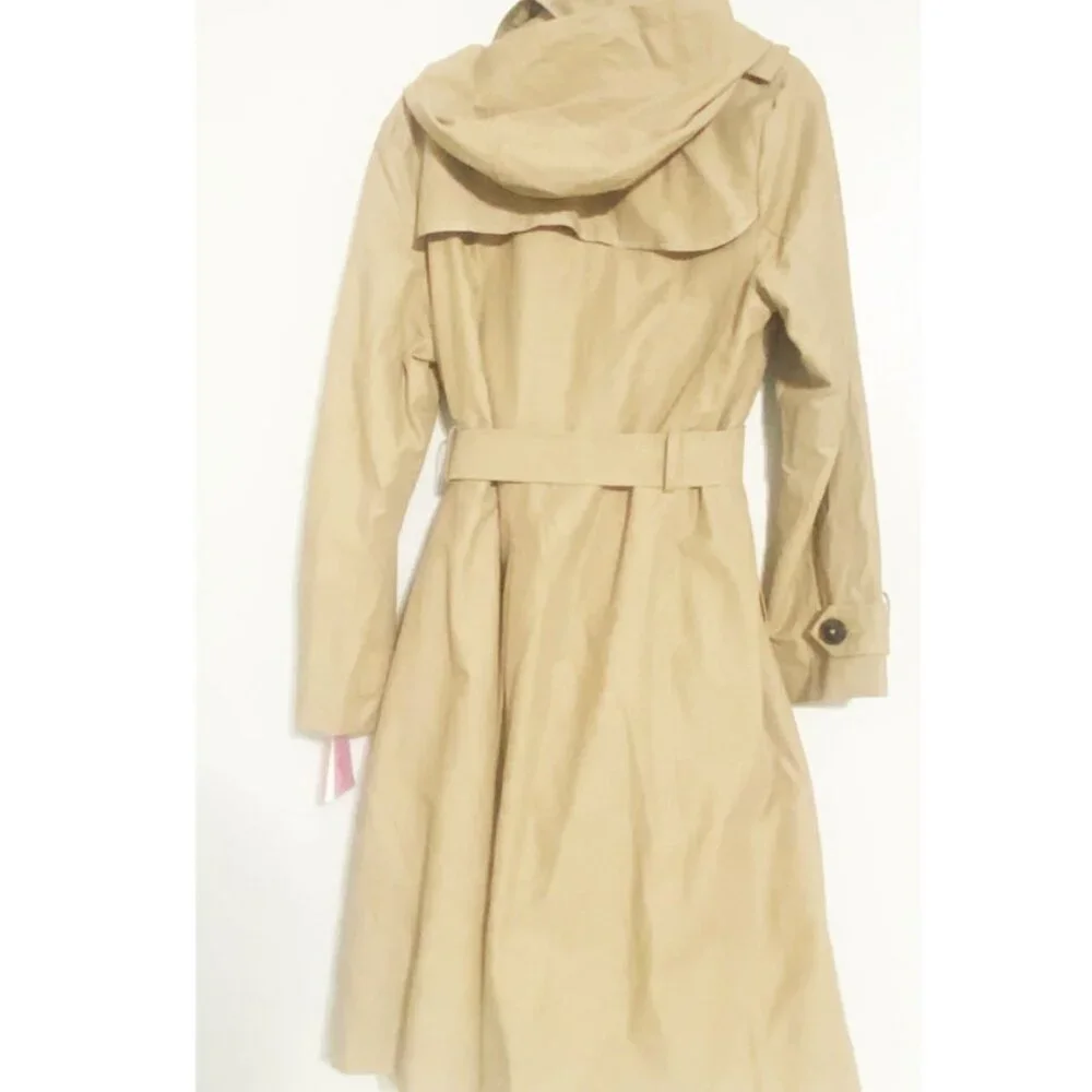 KATE SPADE NEW YORK Double Breasted Belted Trench Coat